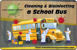 Cleaning and Disinfectiong a School Bus Infographic